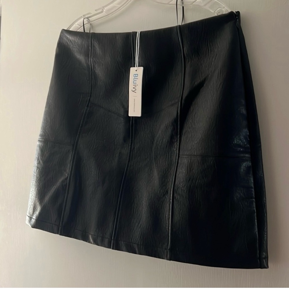 Black Leather Skirt